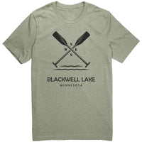 Blackwell Lake Paddles Unisex Tee Black Art