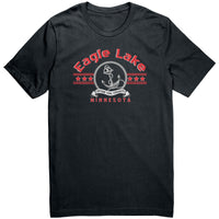 Eagle Lake Nautical Unisex Tee, Red Art