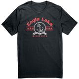 Eagle Lake Nautical Unisex Tee, Red Art