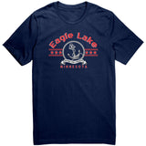 Eagle Lake Nautical Unisex Tee, Red Art