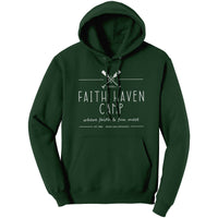Faith Haven Camp Hoodie, Paddles, Adult, White Art3