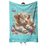 Fleece_Blanket_Plush_Highland_Cow_Rose_V_Blanket_Model_Mockup.png