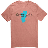 Grant Lake Map Unisex Tee