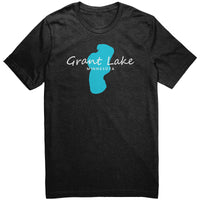 Grant Lake Map Unisex Tee White Art