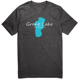 Grant Lake Map Unisex Tee White Art