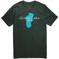 Grant Lake Map Unisex Tee White Art