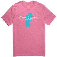 Grant Lake Map Unisex Tee White Art