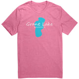 Grant Lake Map Unisex Tee White Art