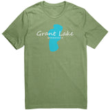 Grant Lake Map Unisex Tee White Art