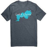 Lake Oscar Map Unisex Tee White Art