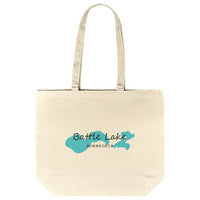 Tote Bag, Battle Lake Map