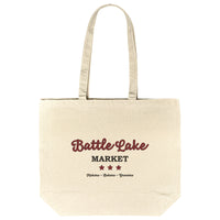 Tote Bag, Battle Lake Market, Buffalo Plaid