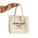 Tote Bag, Battle Lake Market, Buffalo Plaid