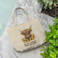 Tote Bag, Highland Cow, Gate Open