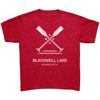 Youth Blackwell Lake Paddles Tee, WHT