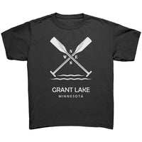 Youth Grant Lake Paddles Tee, WHT