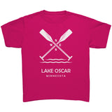 Youth Lake Oscar Paddles Tee, WHT
