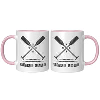 11-Ounce Mug, Fiske Lake Paddles, Black Art