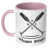 11-Ounce Mug, Fiske Lake Paddles, Black Art