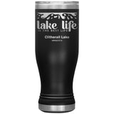 20 oz Stainless BOHO Tumbler, Lake Life, Clitherall Lake