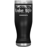 20 oz Stainless BOHO Tumbler, Lake Life, Minnesota, Opt1