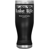 20 oz Stainless BOHO Tumbler, Lake Life, West Leaf Lake