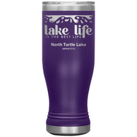 20 oz Stainless BOHO Tumbler, Lake Life, North Turtle