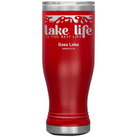 20 oz Stainless BOHO Tumbler, Lake Life, Bass Lake