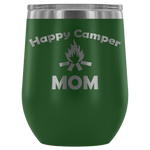 12-Ounce Stemless Wine Tumbler, MOM, Happy Camper