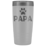 20-Ounce Stainless Tumbler, PAPA, Pawprint