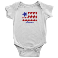 Baby Onesie, America, Flag