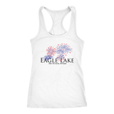 LADIES Racer-Back Tank, Eagle Lake, Fireworks