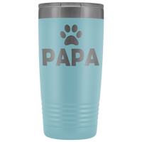 20-Ounce Stainless Tumbler, PAPA, Pawprint