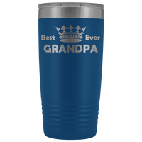 20-Ounce Stainless Tumbler, Grandpa, Best Ever, Crown