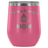 12-Ounce Stemless Wine Tumbler, MOM, Happy Camper