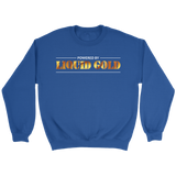 Mens Ladies Unisex Sweatshirt, Powered By Liquid Gold, Gel