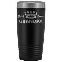 20-Ounce Stainless Tumbler, Grandpa, Best Ever, Crown