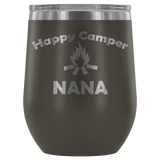12-Ounce Stemless Wine Tumbler, NANA, Happy Camper