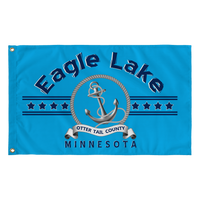 Wall Flag, Eagle Lake, Blue, 36" x 60"