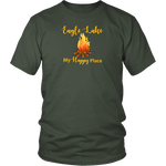 UNISEX Campfire Eagle Lake My Happy Place T-Shirt, More Colors