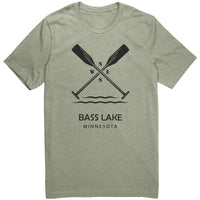 Bass Lake Unisex Tee, Paddles, BLK Art