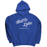 Battle Lake Unisex Hoodie, White Art