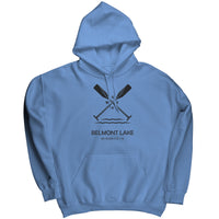 Belmont Lake Paddles Unisex Hoodie BLK Art