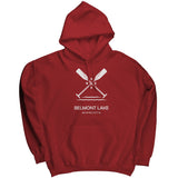 Belmont Lake Paddles Unisex Hoodie WHT Art
