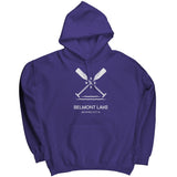 Belmont Lake Paddles Unisex Hoodie WHT Art