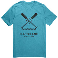 Blanche Lake Paddles Unisex Tee Black Art