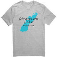 Chippewa Lake Map Unisex Tee BLK Art