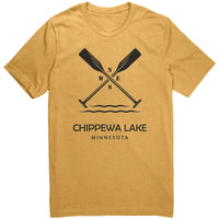 Chippewa Lake Unisex Tee, Paddles, BLK Art