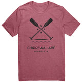 Chippewa Lake Unisex Tee, Paddles, BLK Art
