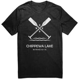 Chippewa Lake Unisex Tee, Paddles, WHT Art1